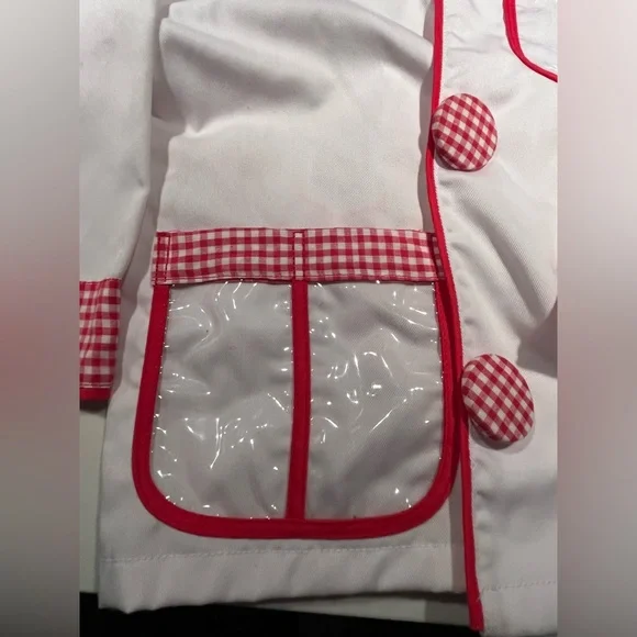 Really fun set of Melissa & Doug kids chefs outfit, wood & plastic pretend food - Picture 13 of 13